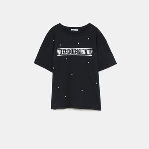 ZARA Weekend Inspiration T w/ Embellishments